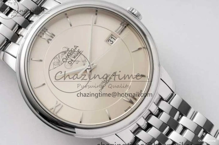 0313 Bright De Ville SS DIWF 1:1 Best Edition Silver Dial SS Markers on SS Bracelet MIYOTA 7848